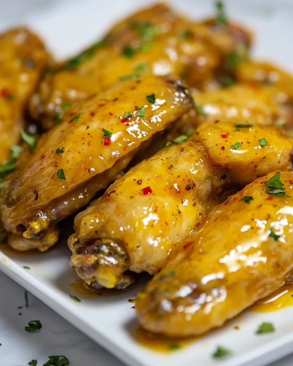 Delicious Air Fryer Honey Mustard Chicken Wings dish photo