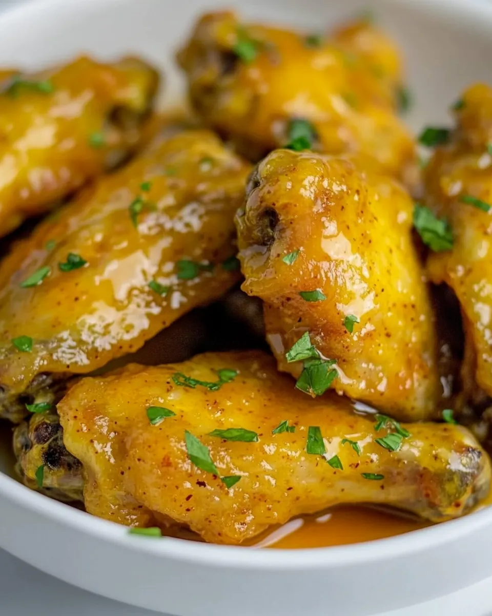Savory Air Fryer Honey Mustard Chicken Wings image