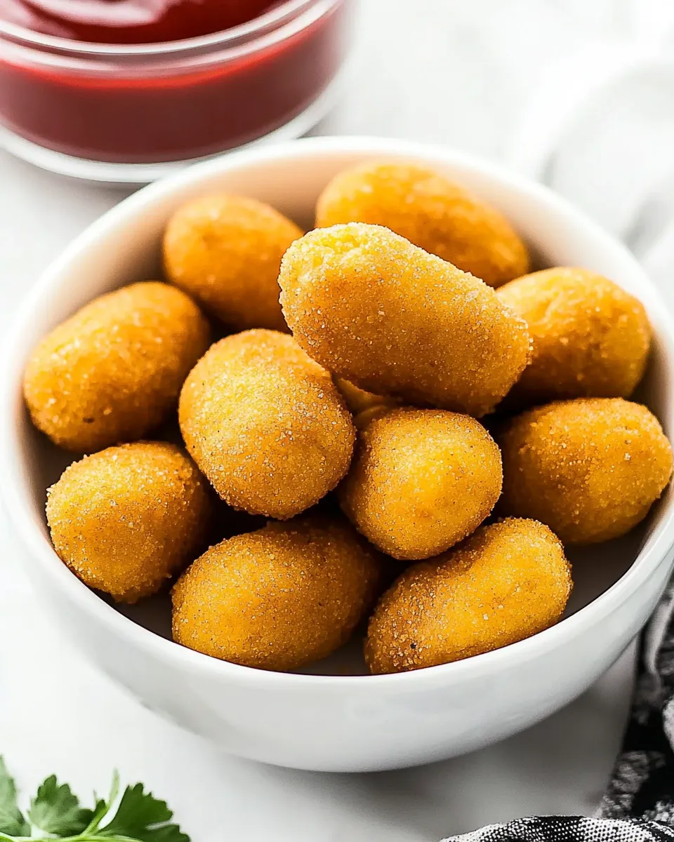 Delicious Air Fryer Mini Corn Dogs shot