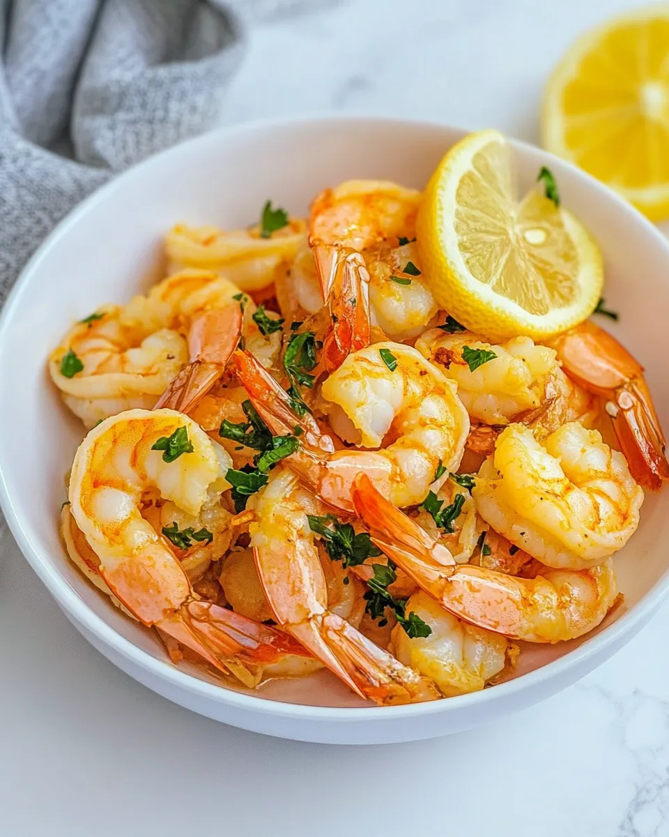 Savory Air Fryer Shrimp with Garlic shot