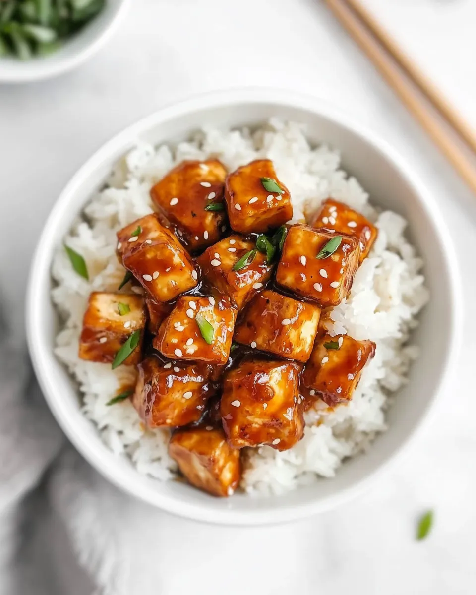 Easy Air Fryer Sweet Chili Tofu image