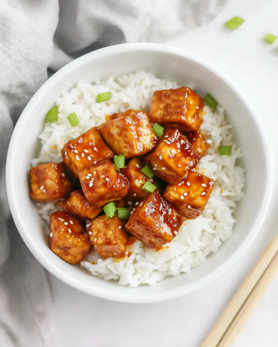 Delicious Air Fryer Sweet Chili Tofu dish photo