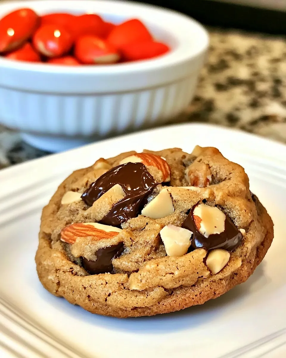 Homemade Almond And Dark Chocolate Cookie Recipe photo