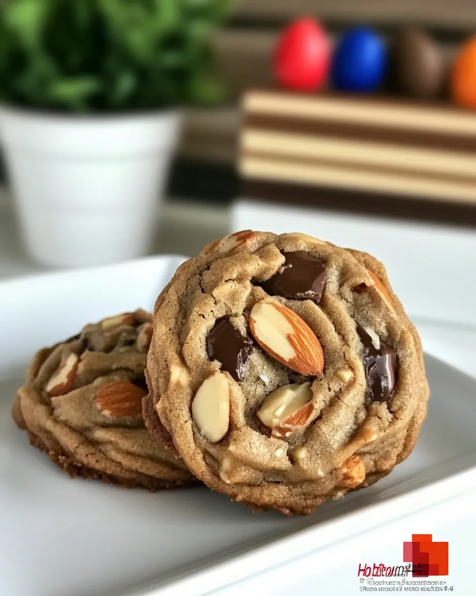 Easy Almond And Dark Chocolate Cookie Recipe shot