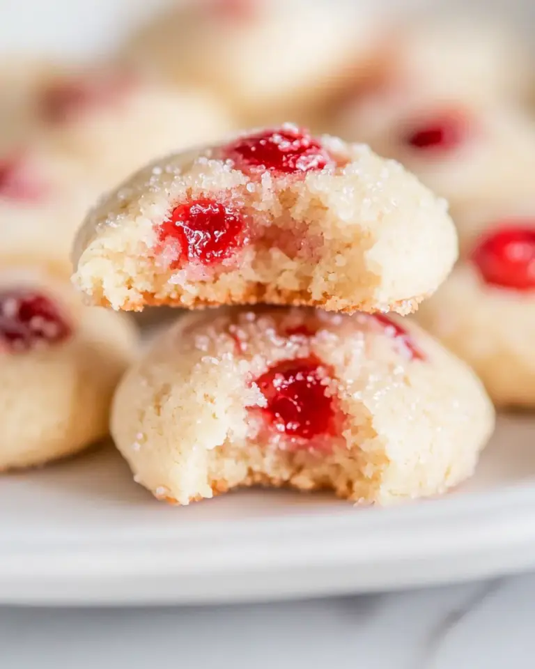 Homemade Almond Cherry Cookies photo