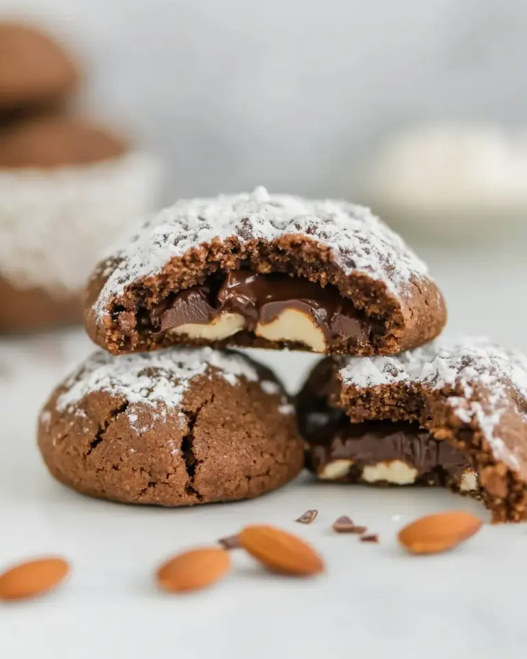 Homemade Almond Chocolate Cookies photo