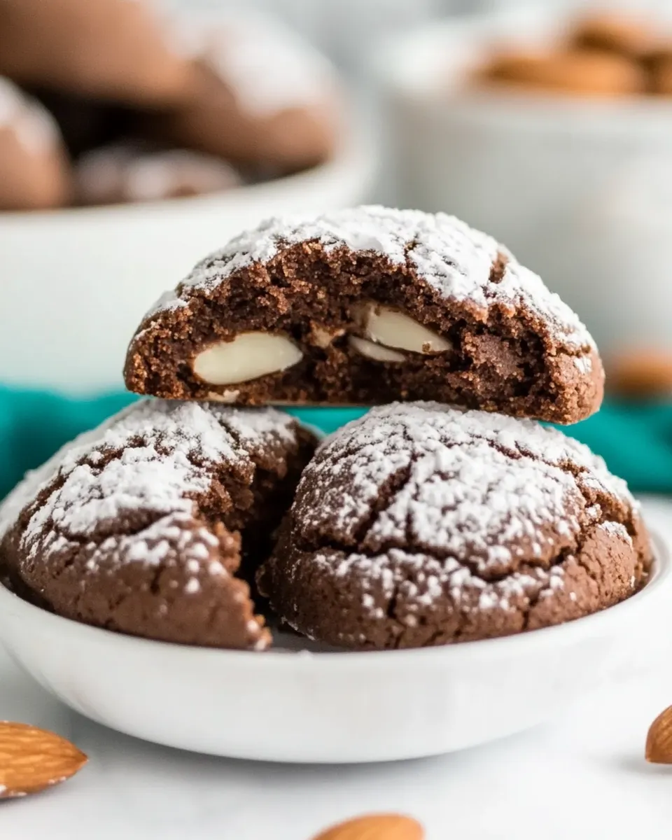 Easy Almond Chocolate Cookies recipe photo