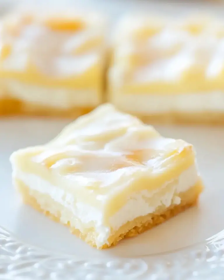 Homemade Almond Cream Cheese Shortbread Bars photo