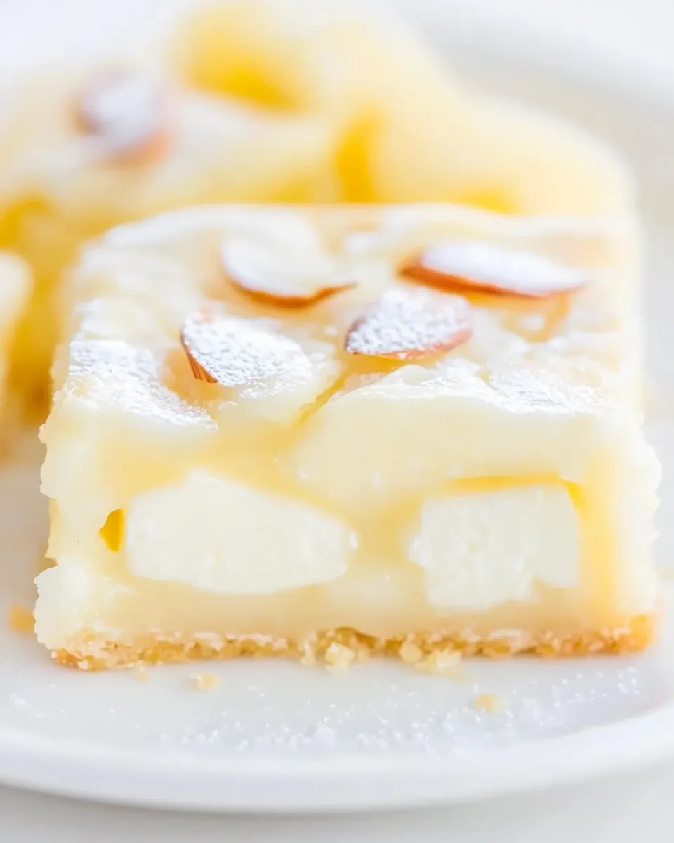 Classic Almond Cream Cheese Shortbread Bars image