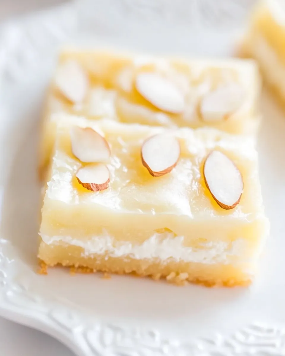 Easy Almond Cream Cheese Shortbread Bars recipe photo