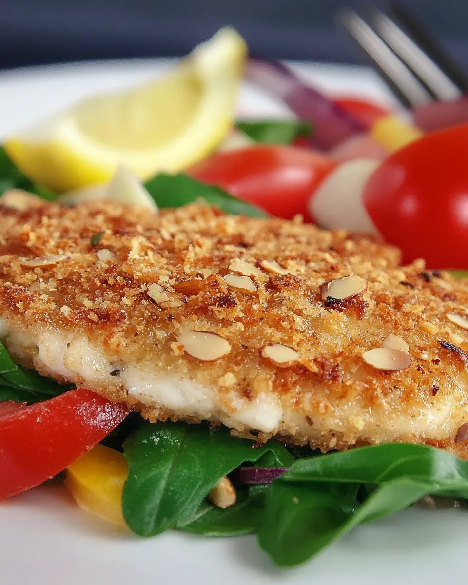 Delicious Almond Crusted Tilapia image