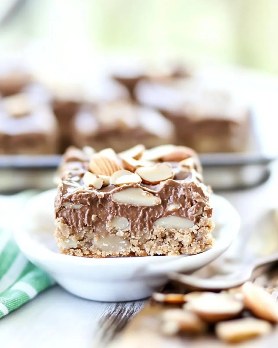Delicious Almond Joy Peanut Butter Cookie Bars image