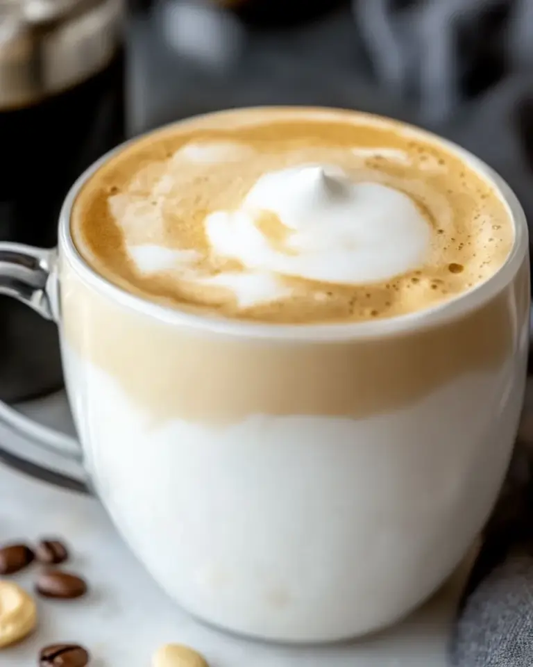 Homemade Almond Milk Latte photo