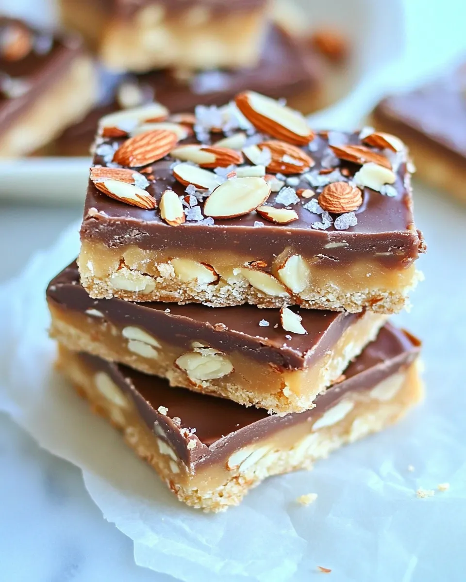 Easy Almond Roca Bars recipe photo