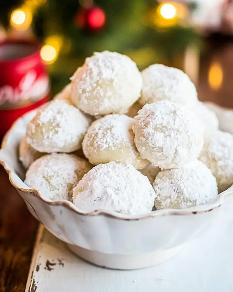 Homemade Almond Snowball Cookies Recipe photo