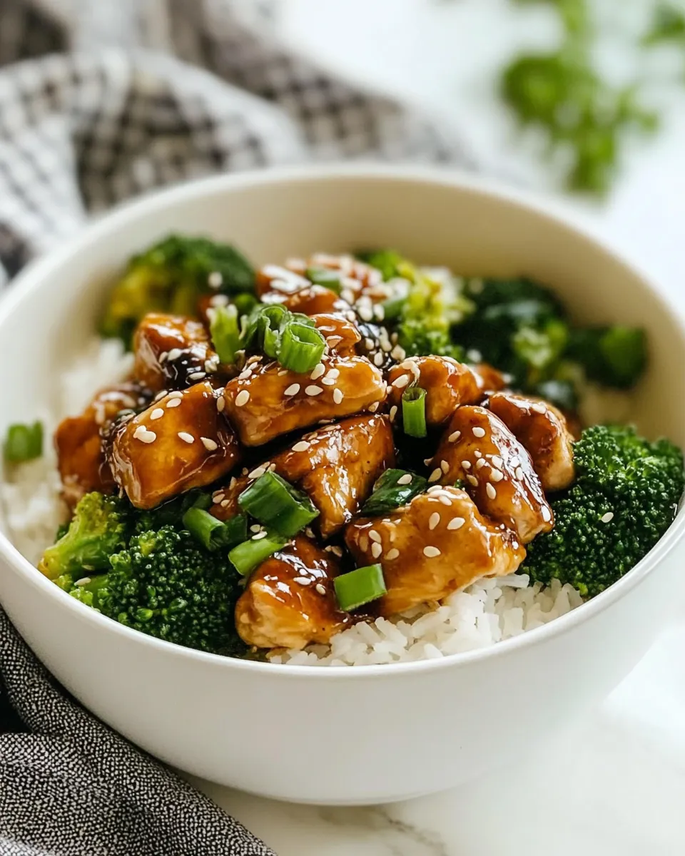 Delicious Amazing Hoisin Chicken With Broccoli shot