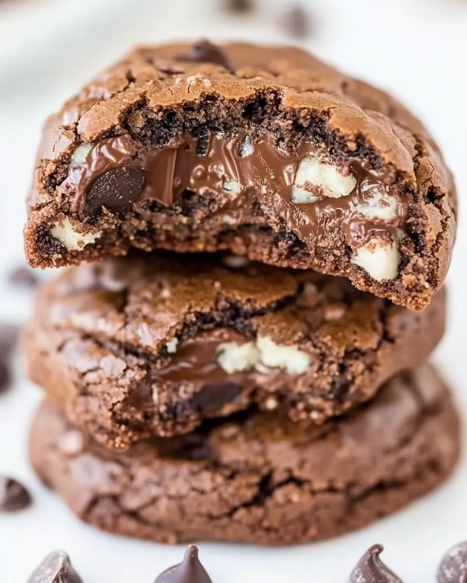 Easy Andes Mint Chip Soft Fudgy Chocolate Cookies recipe photo