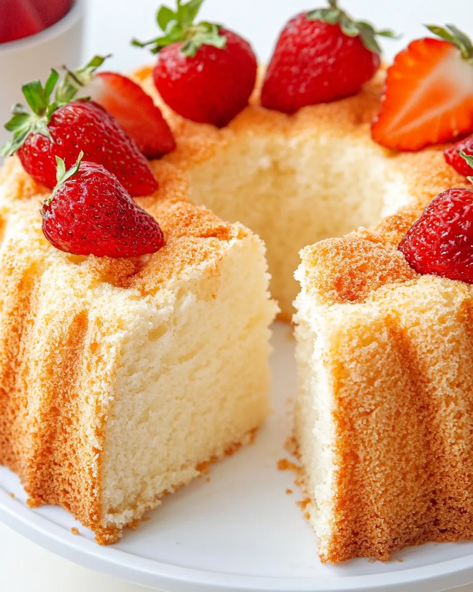 Delicious Angel Food Cake Recipe recipe image