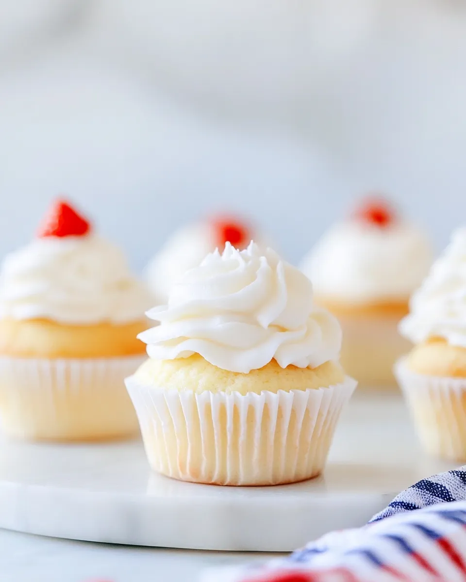 Classic Angel Food Cupcakes dish photo