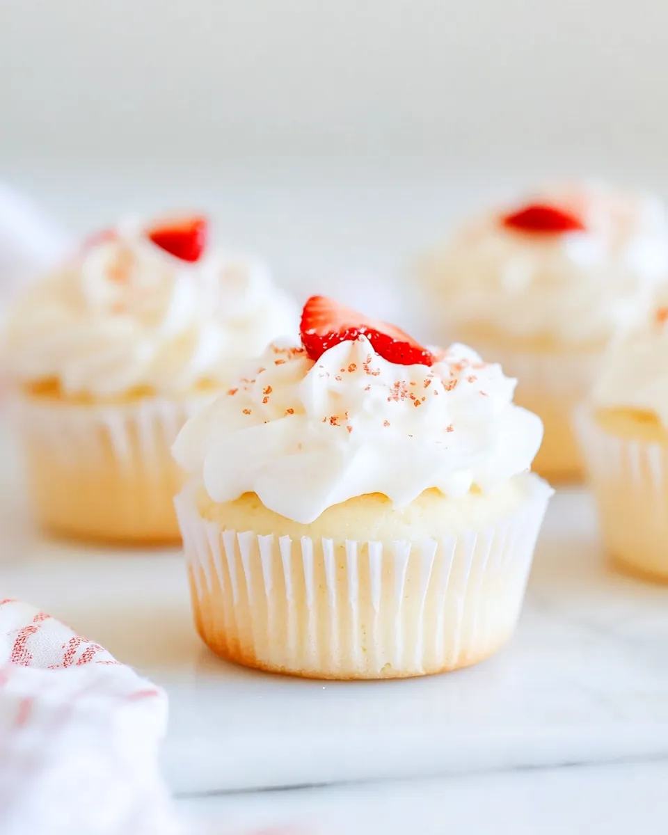 Easy Angel Food Cupcakes image