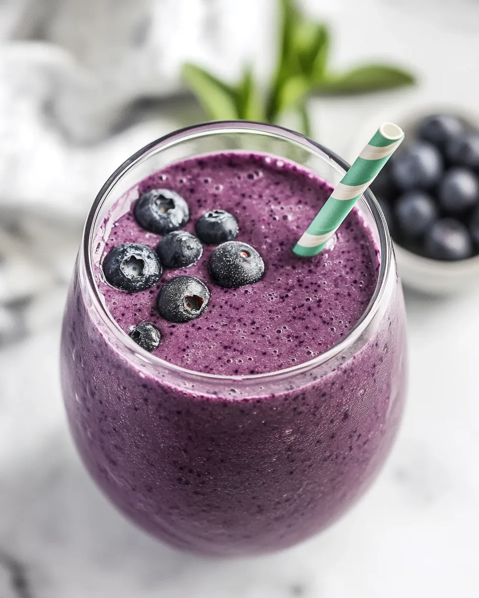Delicious Anti-Inflammatory Blueberry Smoothie image