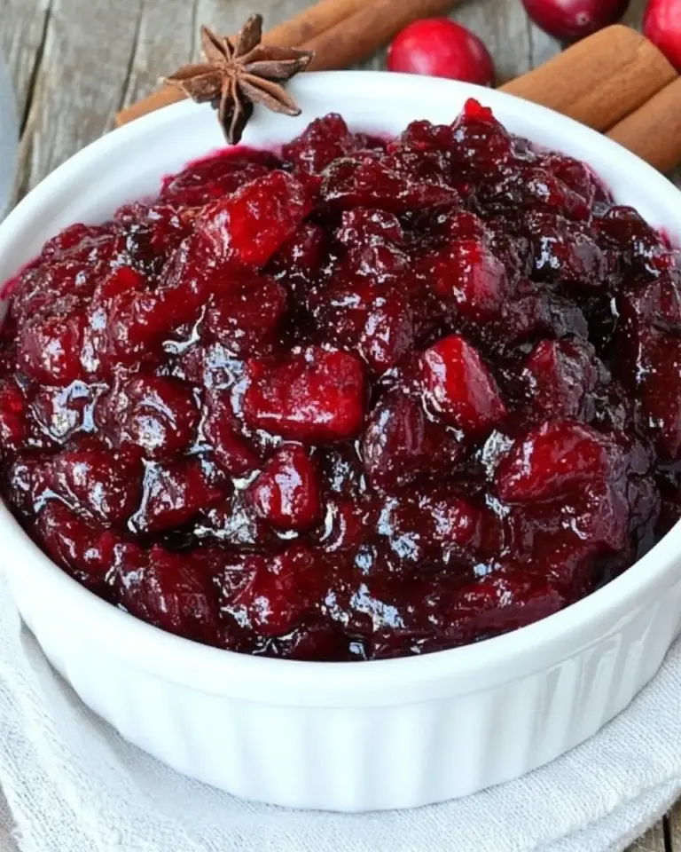 Homemade Apple Cinnamon Cranberry Sauce photo