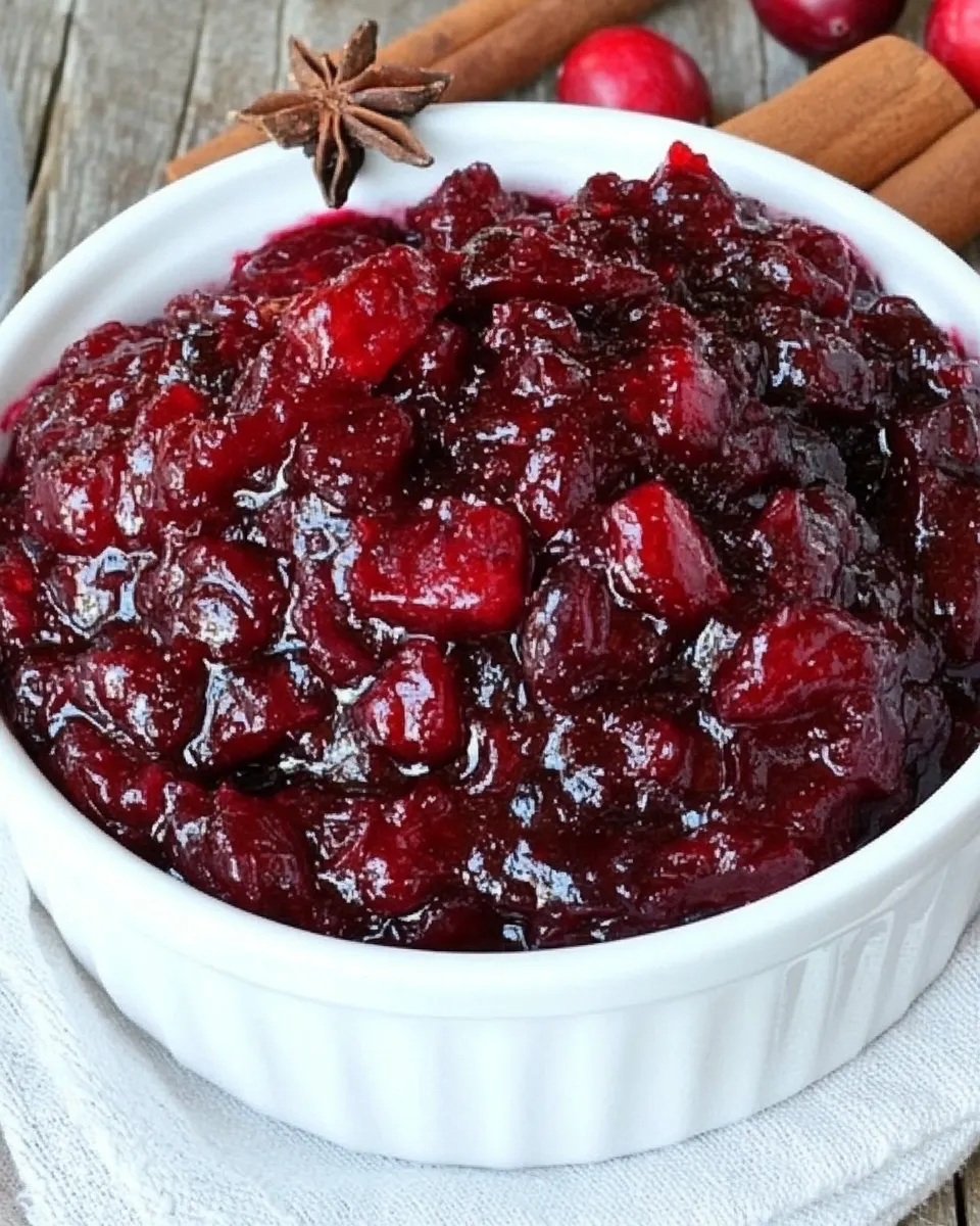 Homemade Apple Cinnamon Cranberry Sauce photo