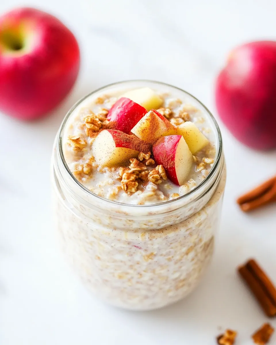 Homemade Apple Cinnamon Overnight Oats photo