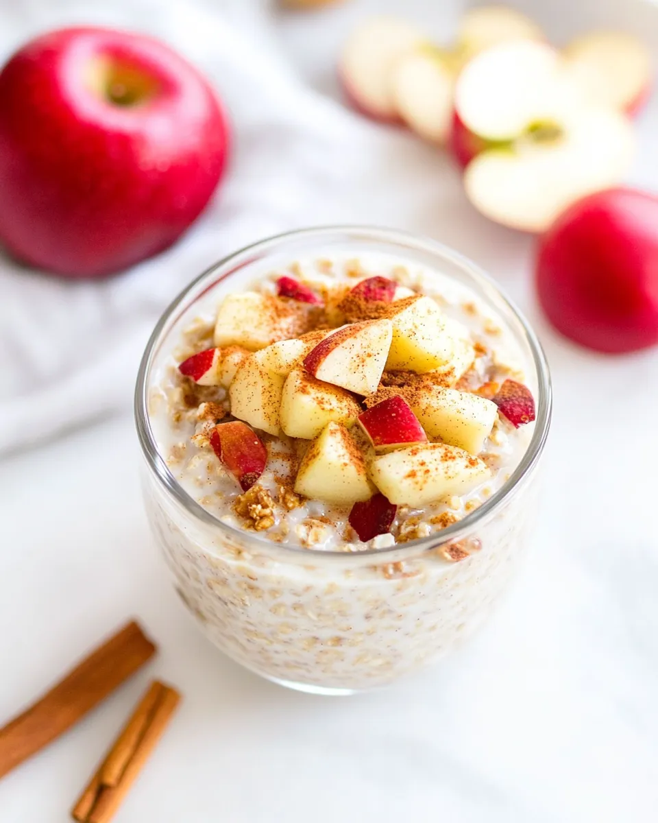 Easy Apple Cinnamon Overnight Oats recipe photo