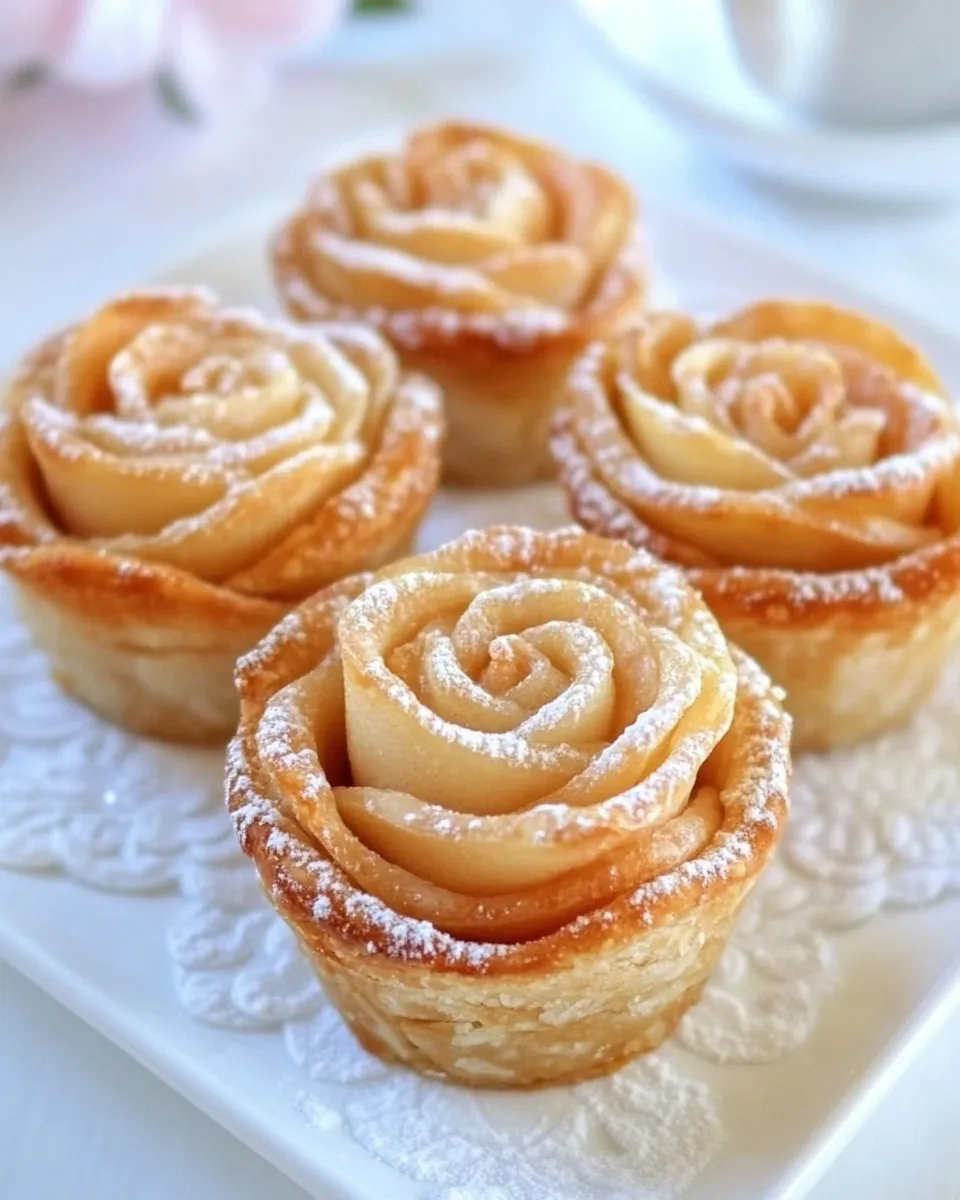 Homemade Apple Date Rose Tarts photo