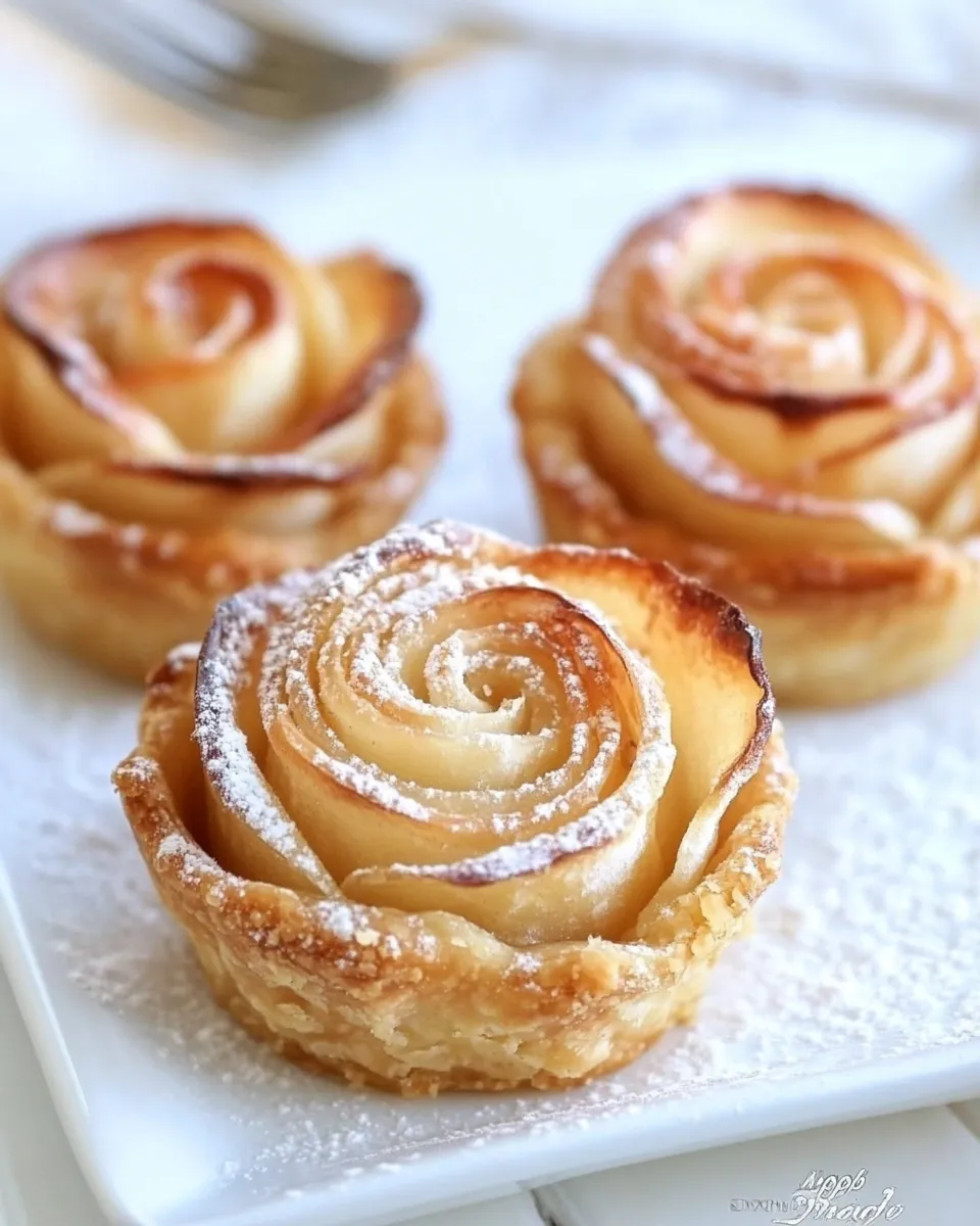 Delicious Apple Date Rose Tarts image