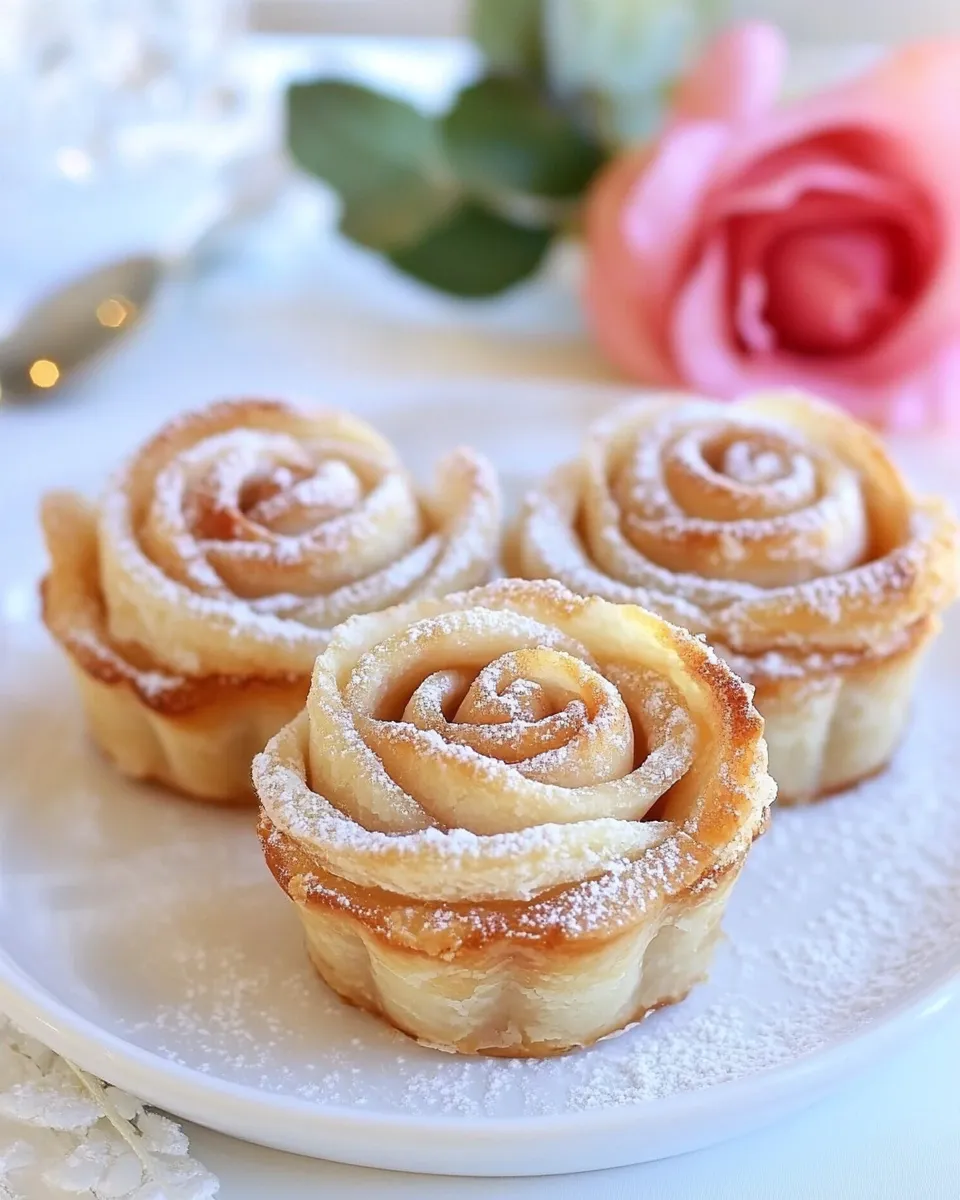 Sweet Apple Date Rose Tarts shot