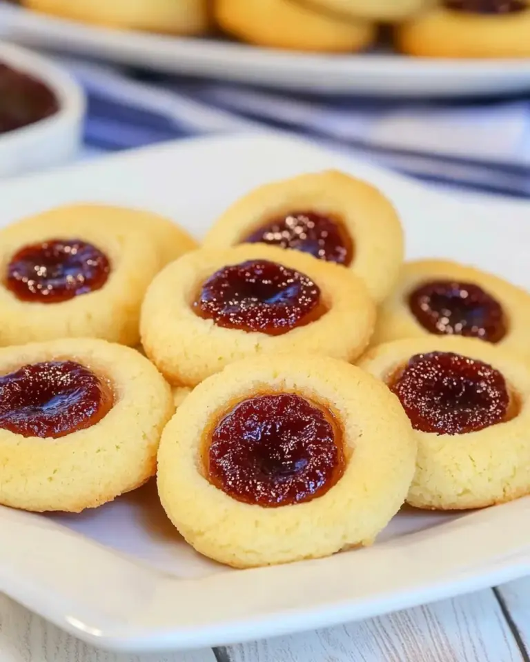 Homemade Apricot Jam Thumbprint Cookies photo
