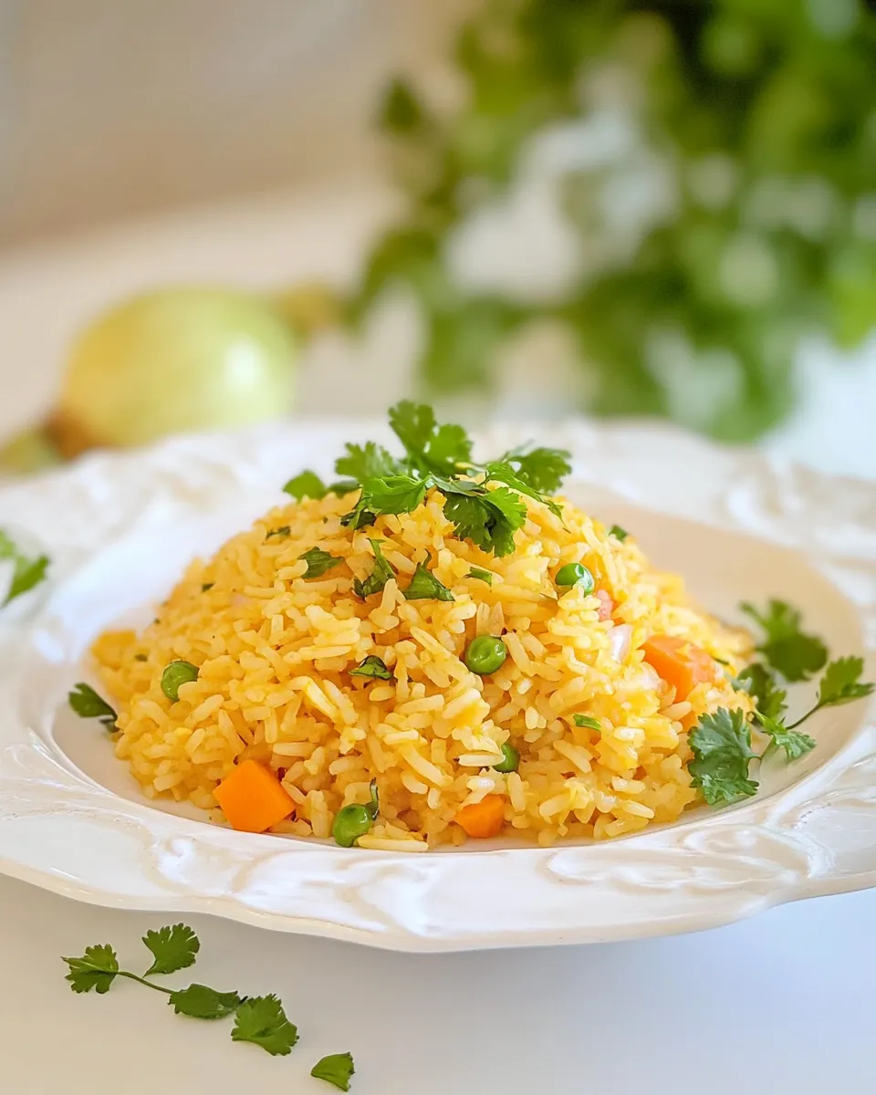 Classic Arroz Amarillo Recipe (Dominican Yellow Rice w. Carrot & Onion) image