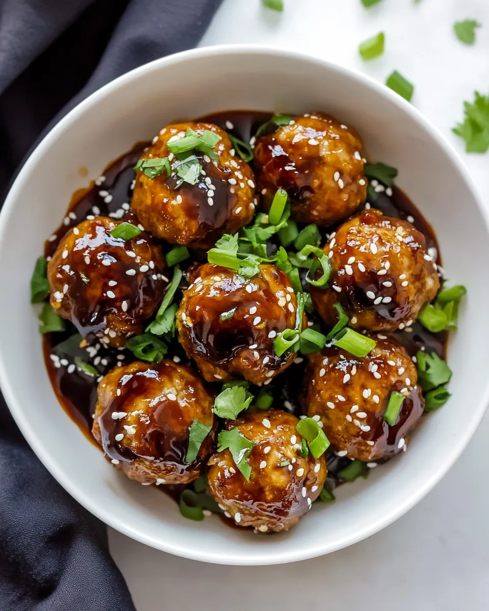 Homemade Asian Chicken Meatballs photo