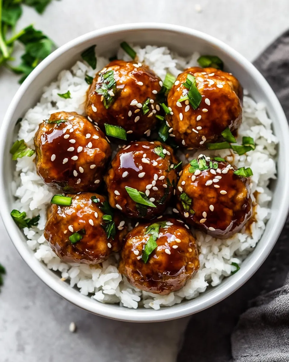 Easy Asian Chicken Meatballs image