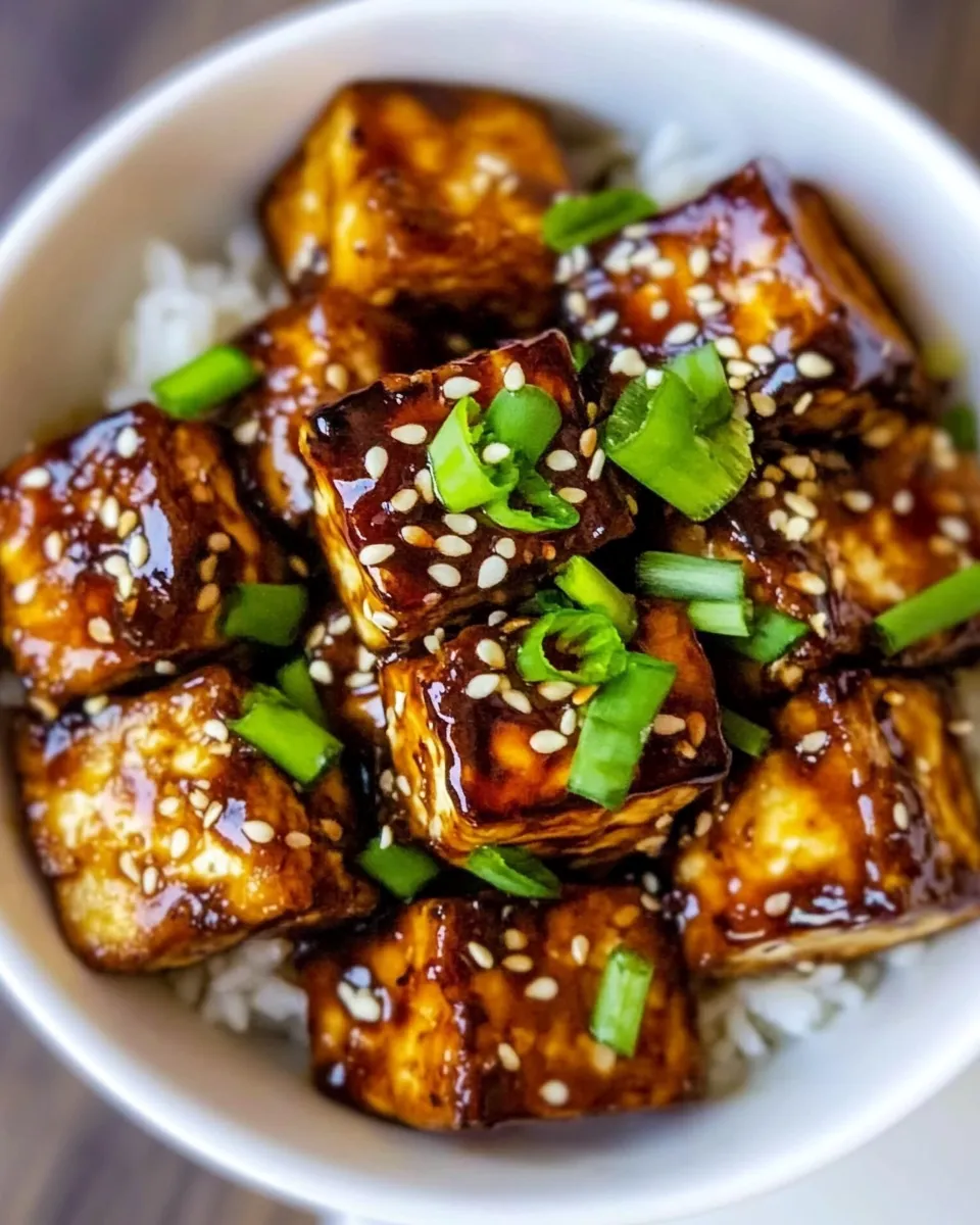 Homemade Asian Garlic Tofu photo