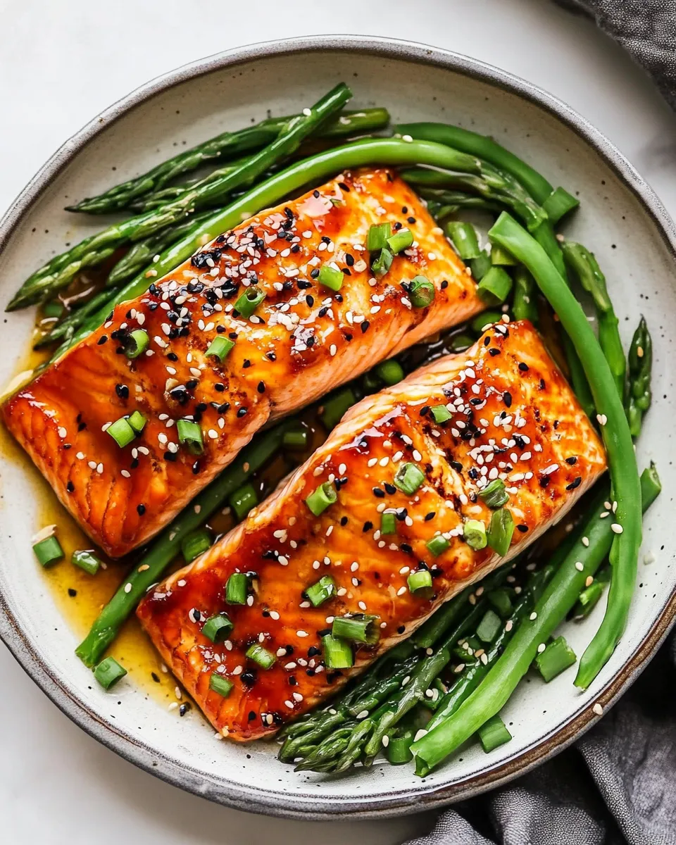 Easy Asian Glazed Salmon dish photo