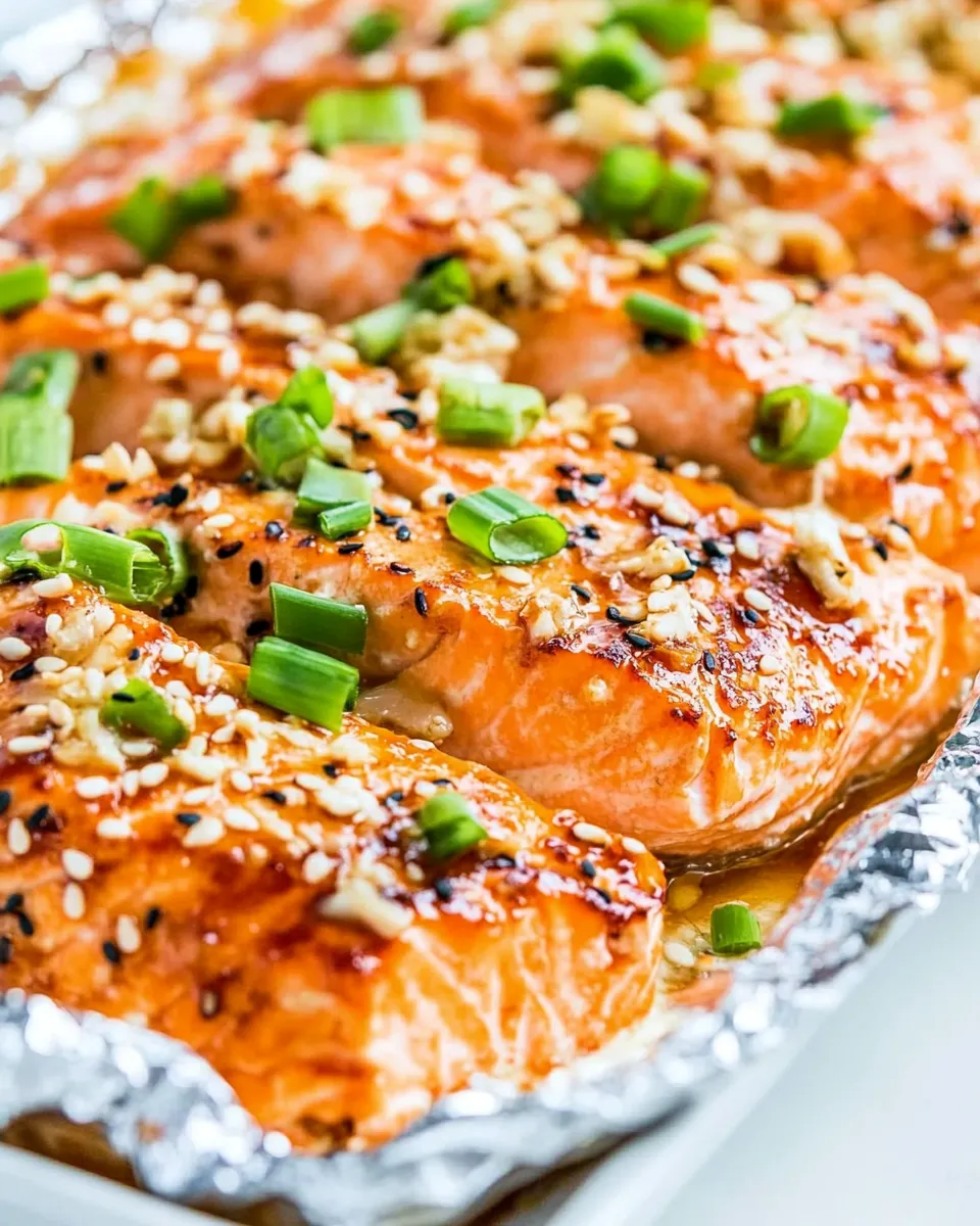 Quick Asian Glazed Salmon in Foil recipe photo
