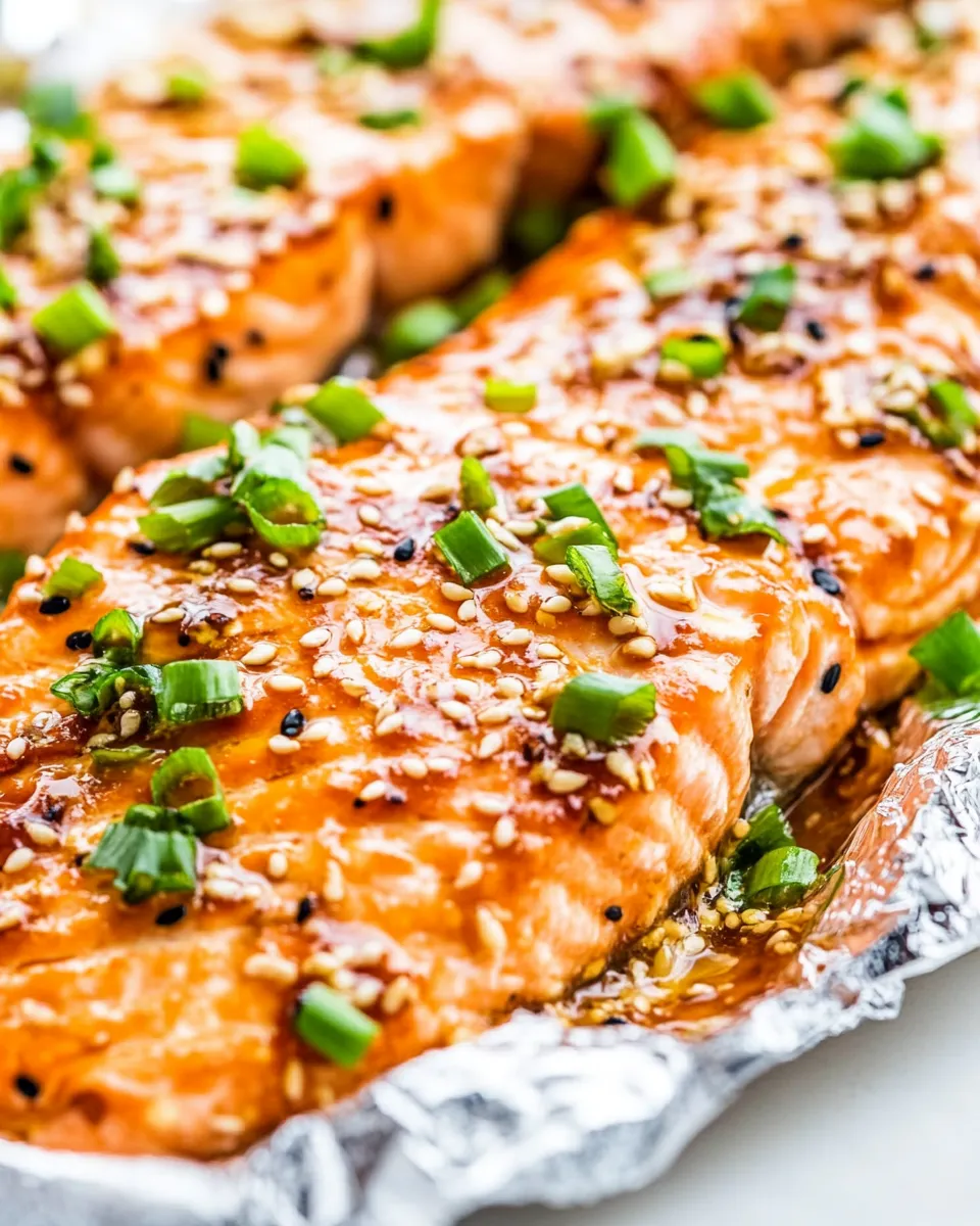 Tasty Asian Glazed Salmon in Foil dish photo