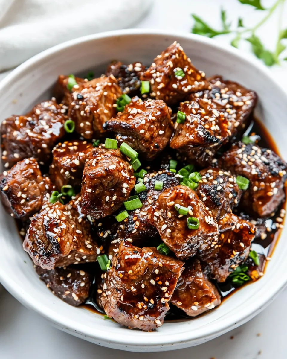 Savory Asian Steak Bites dish photo