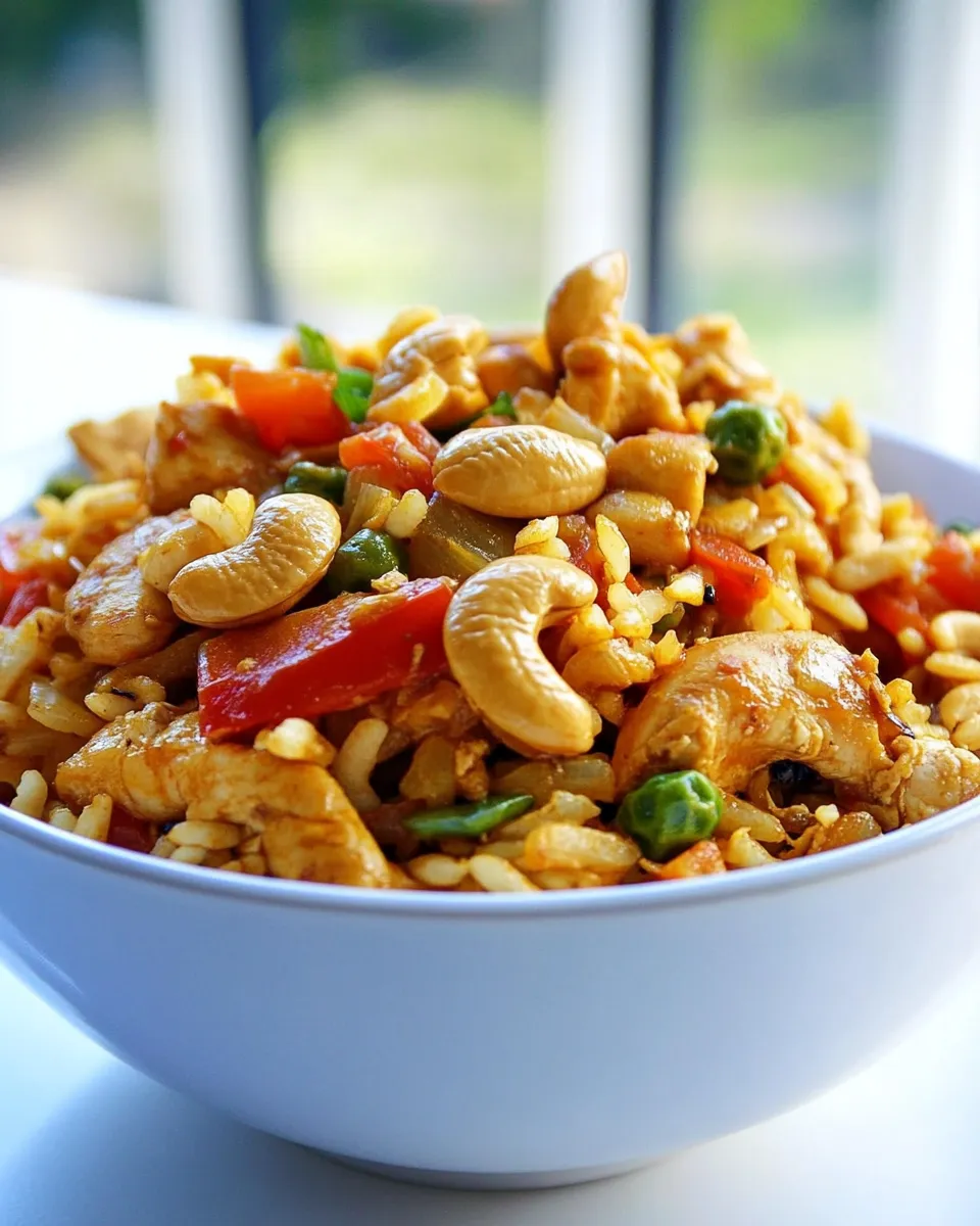 Homemade Asian Stir-Fry with Cashews & Chicken photo