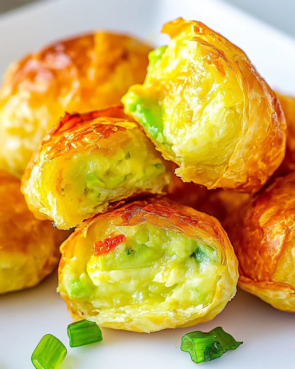 Healthy Avocado Mozzarella Puffs recipe photo