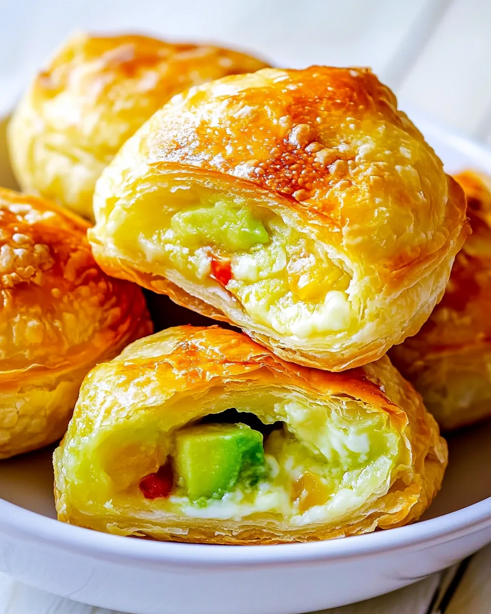 Quick Avocado Mozzarella Puffs shot