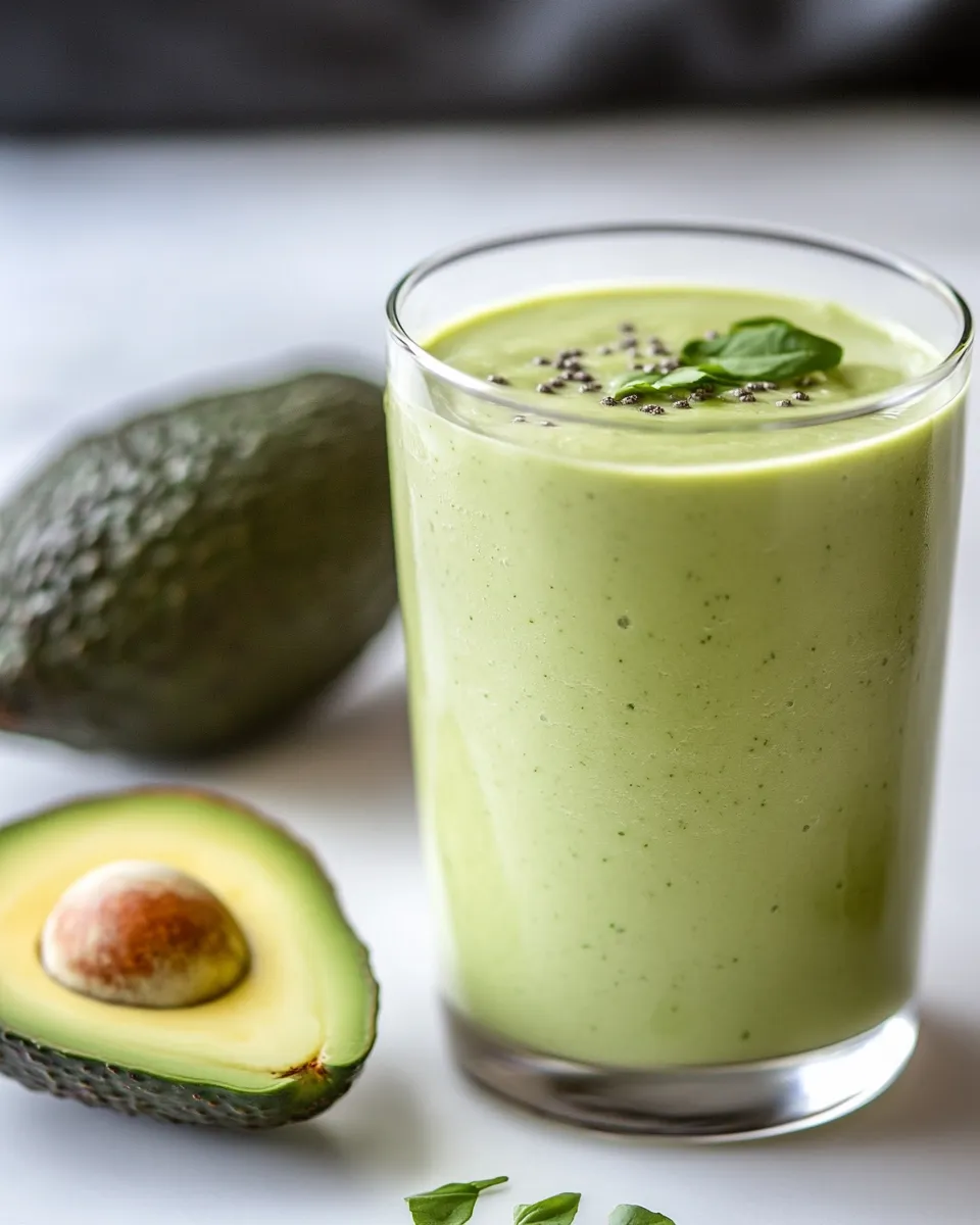 Easy Avocado Smoothie (With Protein!) recipe photo