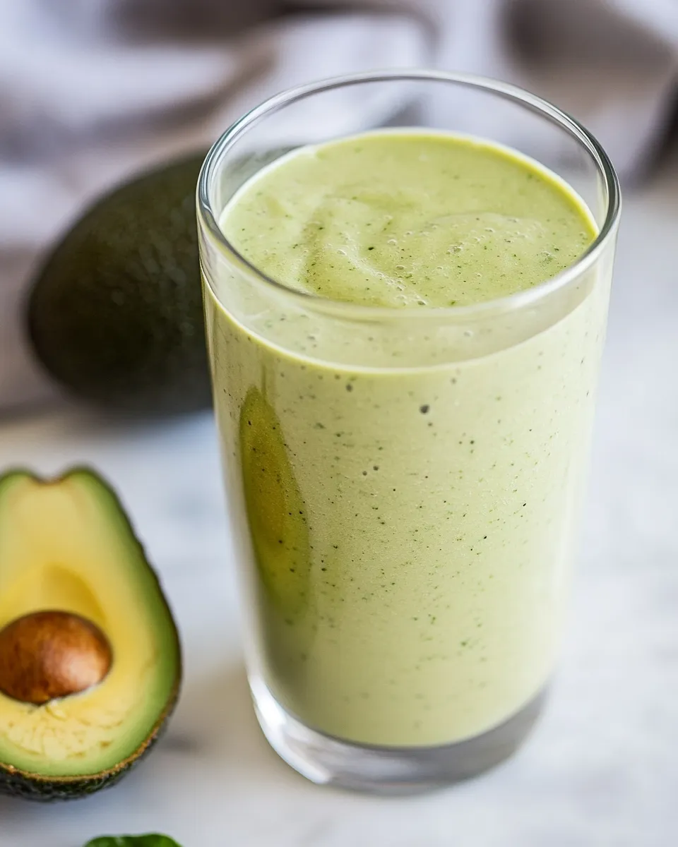 Healthy Avocado Smoothie (With Protein!) shot