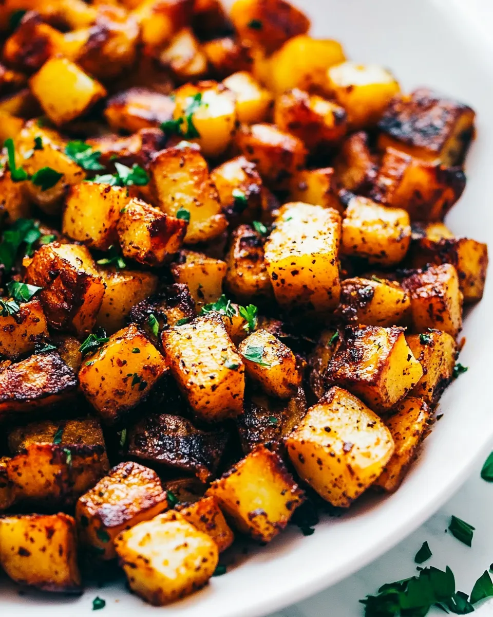 Delicious BEST Skillet Breakfast Potatoes shot