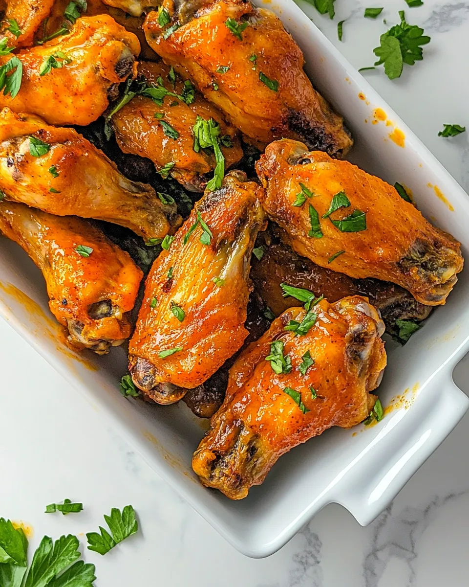 Homemade Baked Buffalo Chicken Wings photo