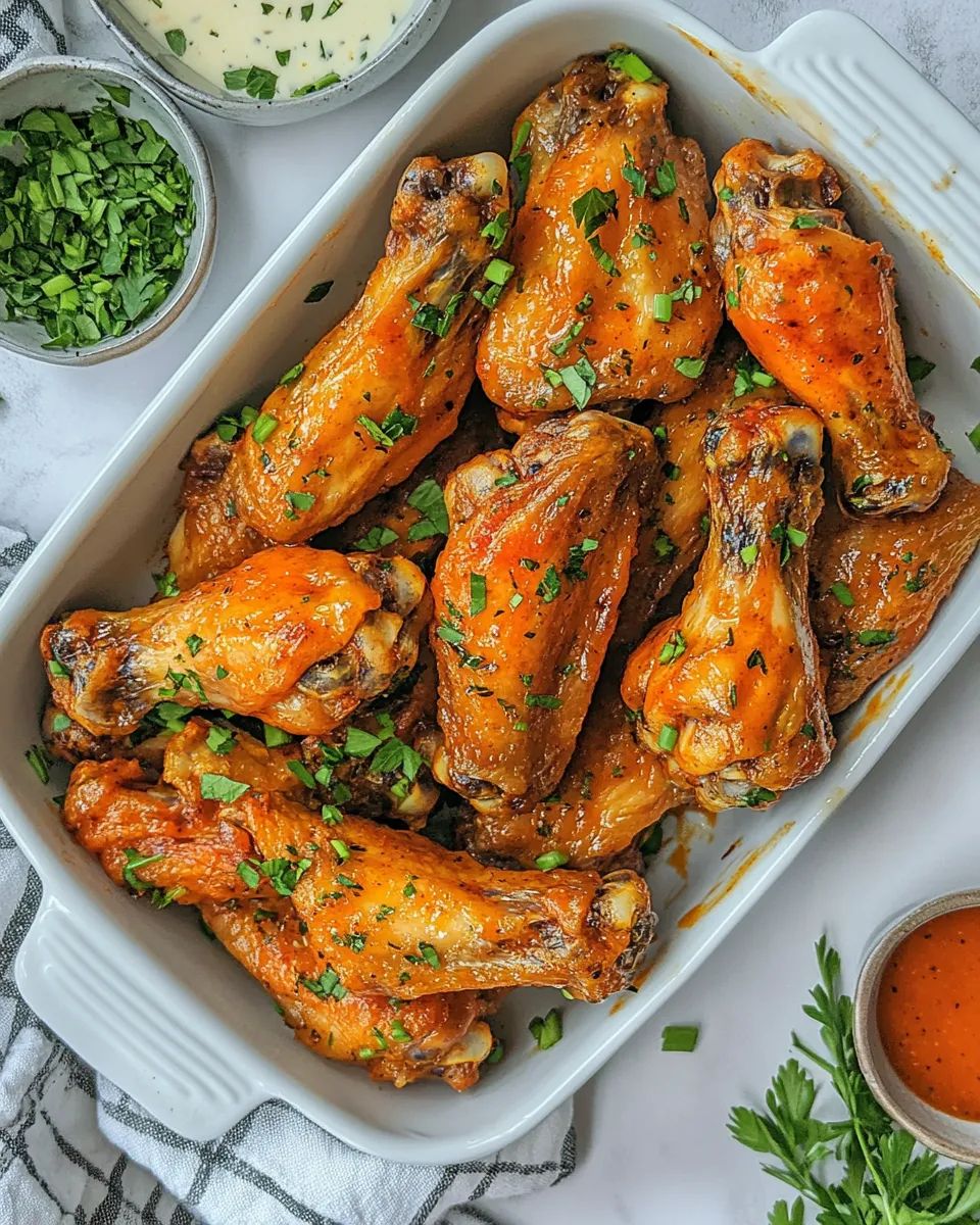 Classic Baked Buffalo Chicken Wings image