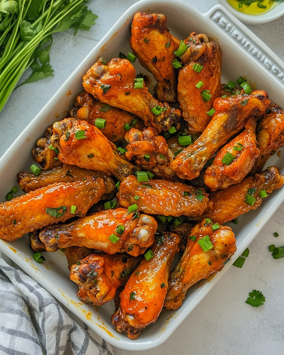 Easy Baked Buffalo Chicken Wings recipe photo